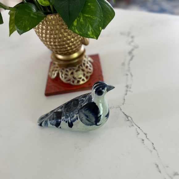 Vintage ceramic bird from Mexico, vintage bird statue, pottery - Picture 5 of 9